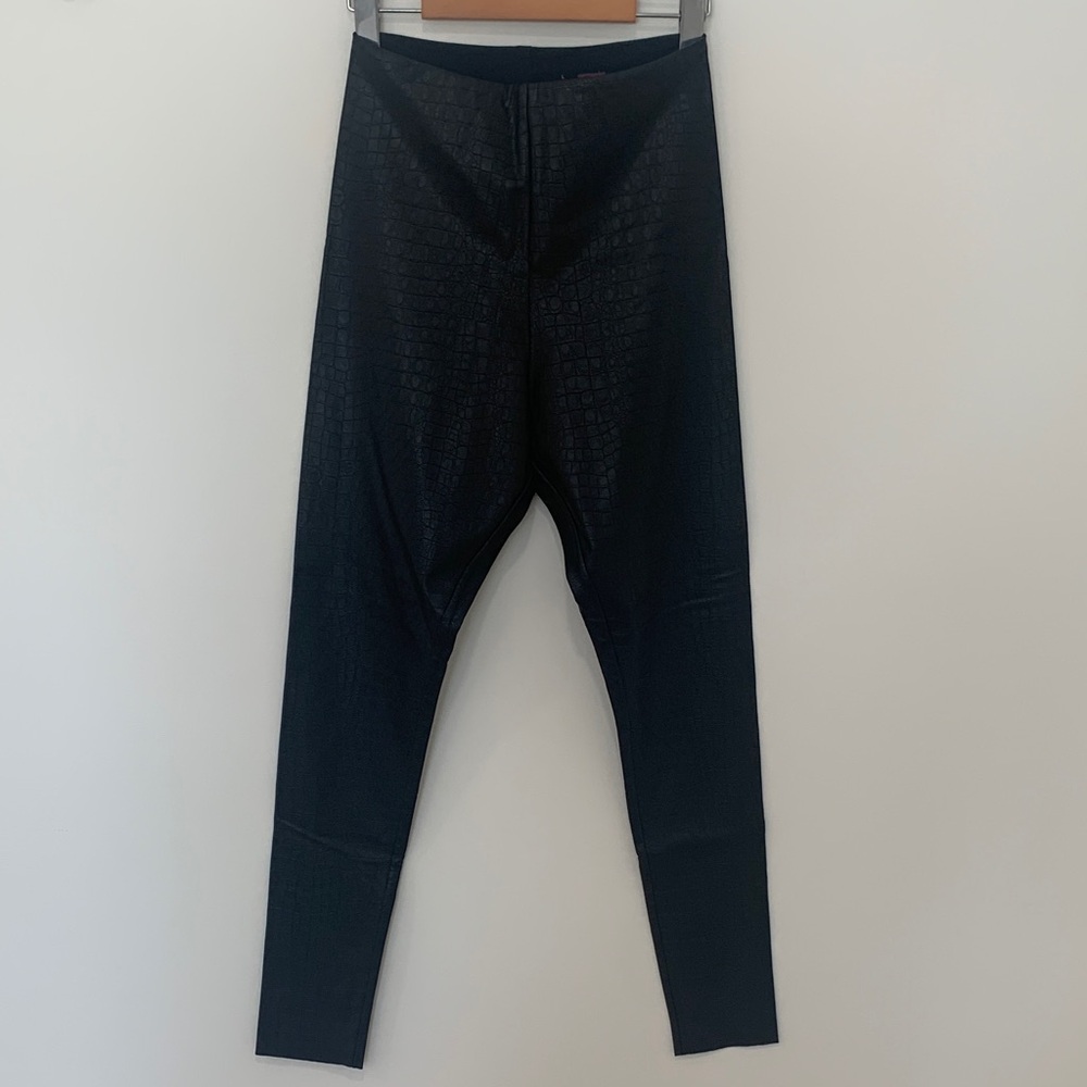 Commando Faux Leather Black Leggings